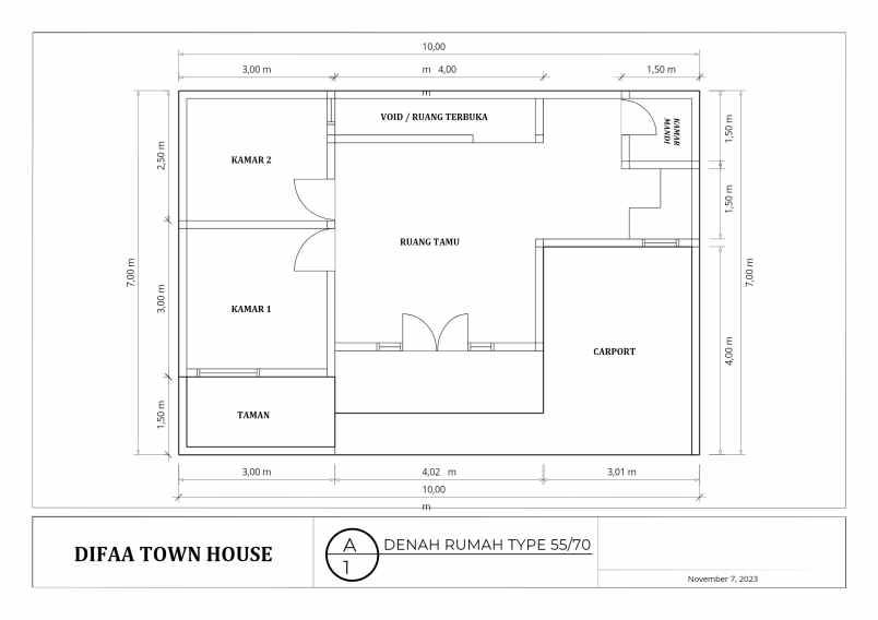 dijual rumah jl lap pratama kp pd miri