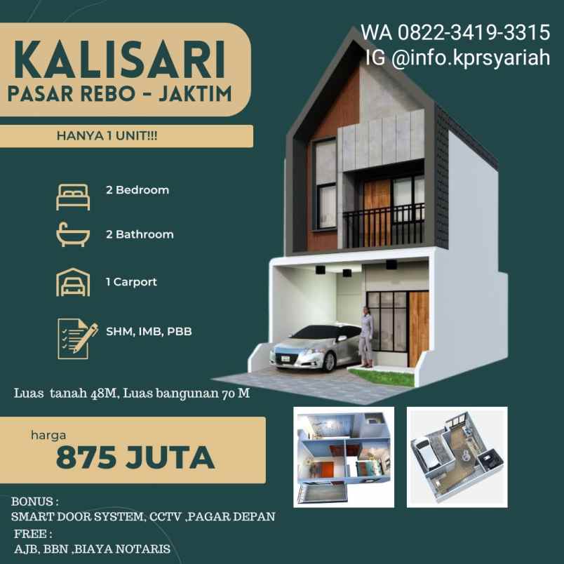 dijual rumah kalisari