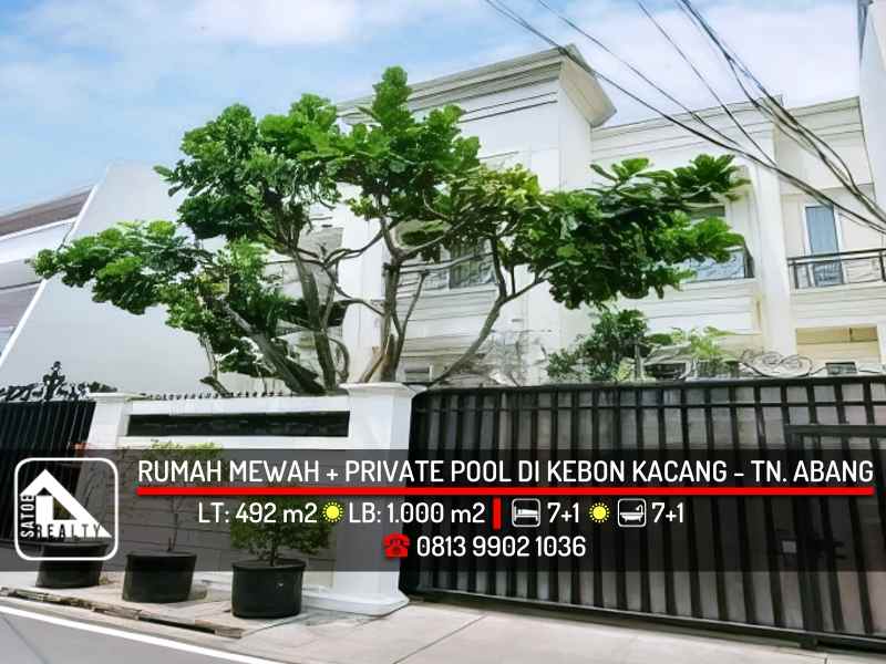dijual rumah kebon kacang tanah abang