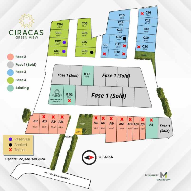 dijual rumah kelapa dua wetan ciracas