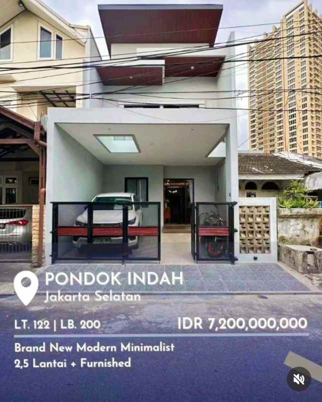 dijual rumah komplek pondok indah