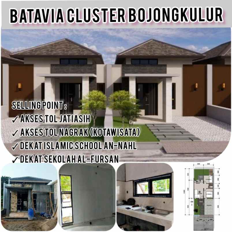 dijual rumah kota wisata