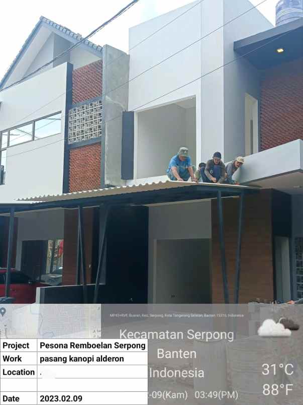 dijual rumah masih sangat baru bu