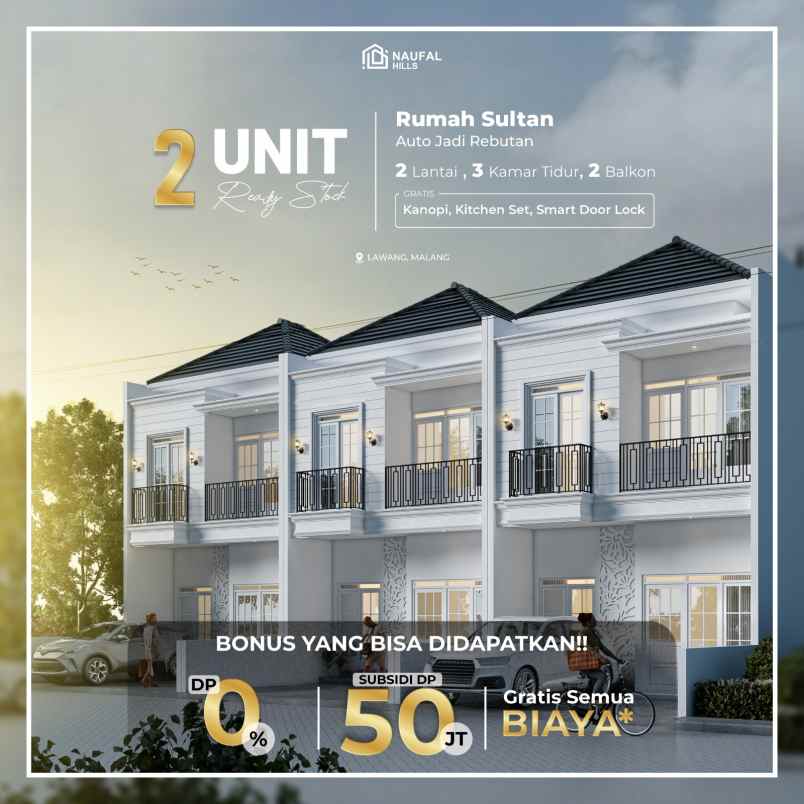 dijual rumah mewah 700jt an di malang siap huni