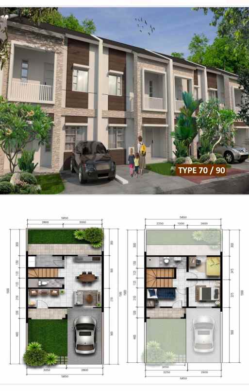 dijual rumah perumahan heartful town