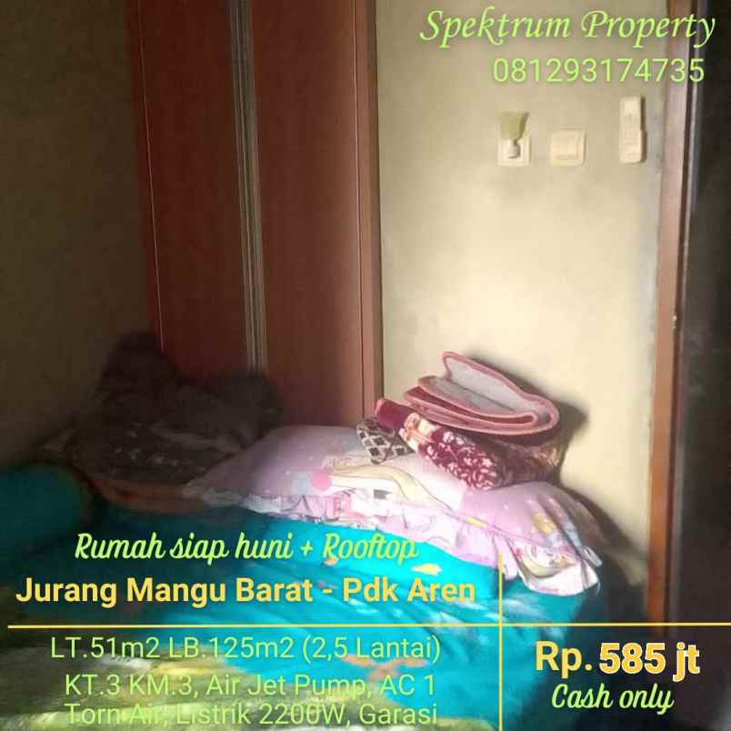 dijual rumah pondok jati