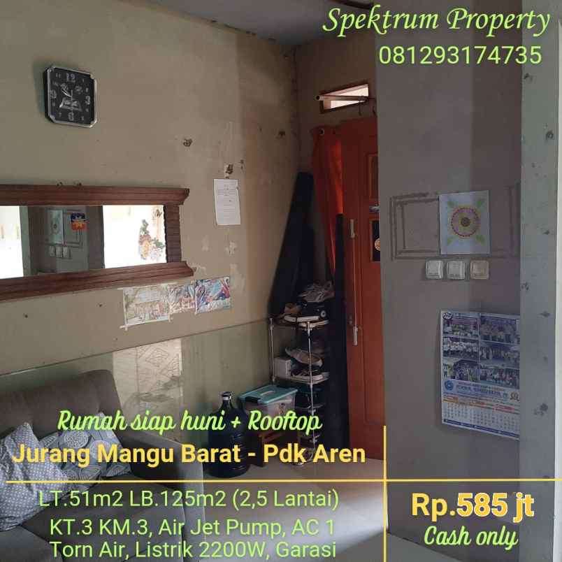 dijual rumah pondok jati