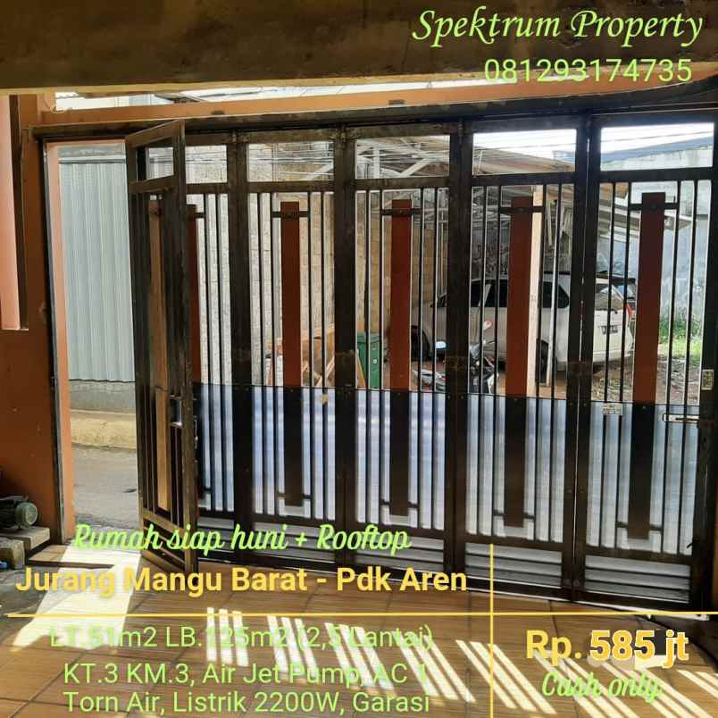 dijual rumah pondok jati