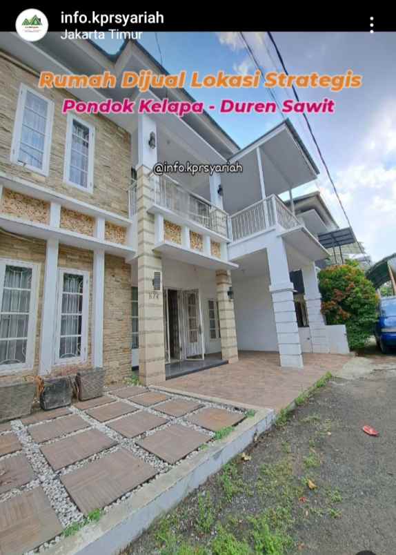 dijual rumah pondok kelapa