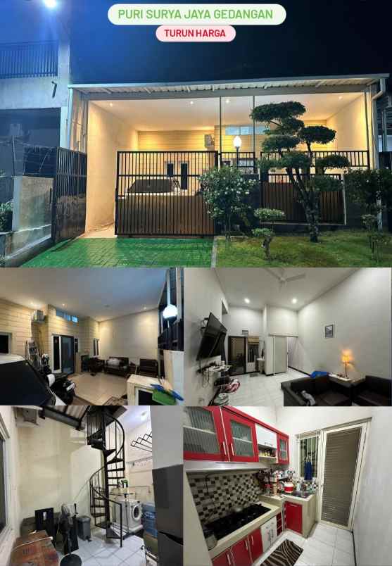 dijual rumah puri surya jaya gedangan