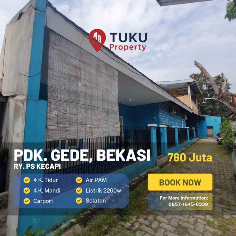 dijual rumah raya ps kecapi hankam