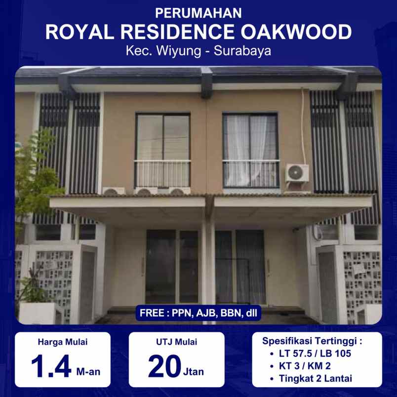 dijual rumah royal residence