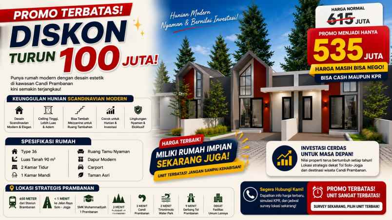 dijual rumah rumah scandinavian kkr 2