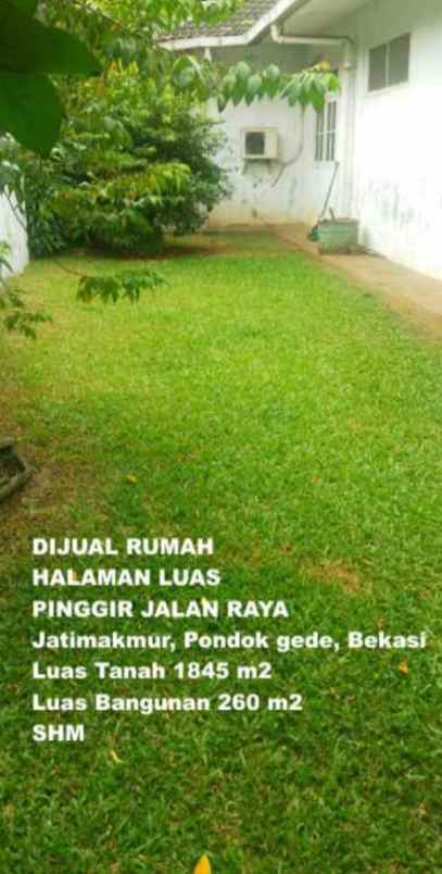 dijual rumah sisi jalan raya