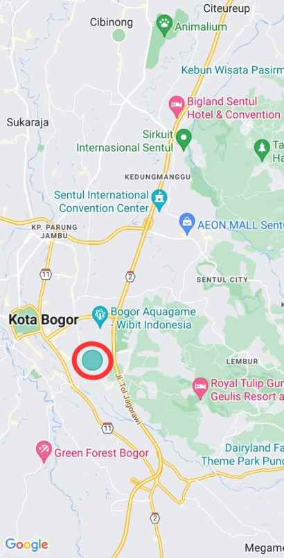 dijual rumah strategis di bogor