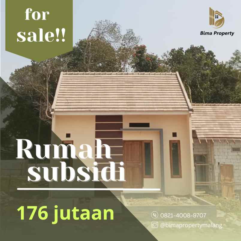 dijual rumah subsidi berada di perbatasan kota