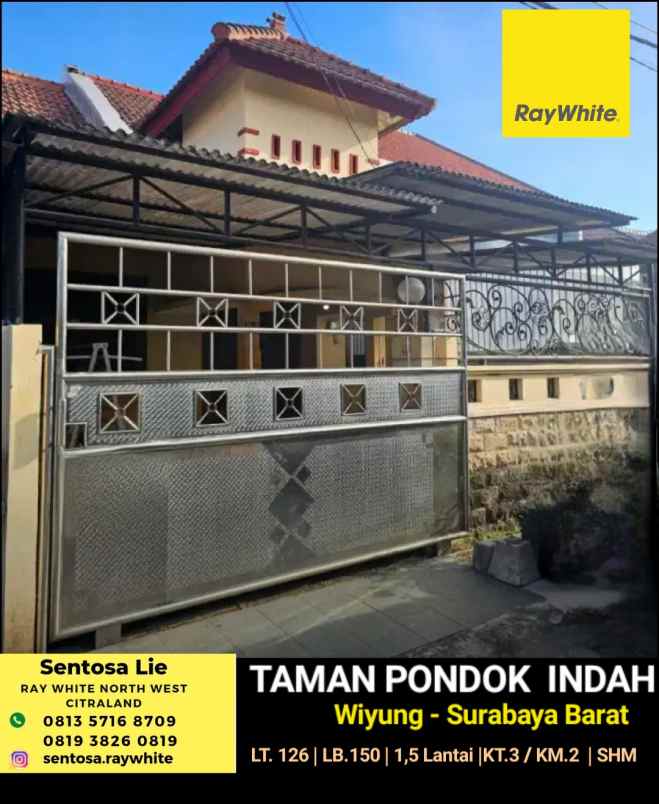 dijual rumah taman pondok indah