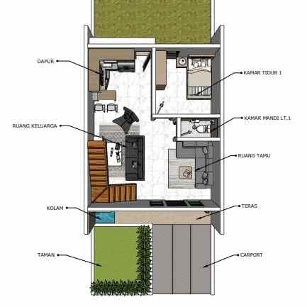 dijual rumah wanasari kec cibitung kab