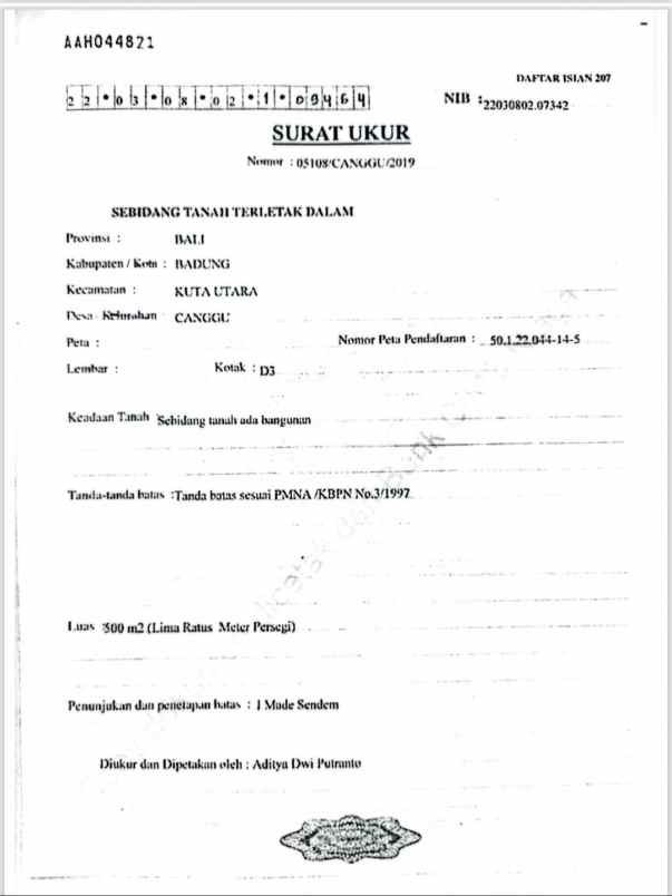 dijual tanah batu bolong