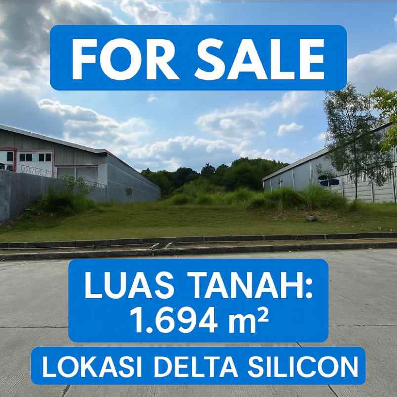 dijual tanah delta silicon lippo cikarang