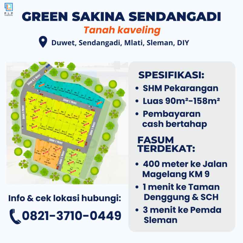 dijual tanah duwet sendangadi mlati