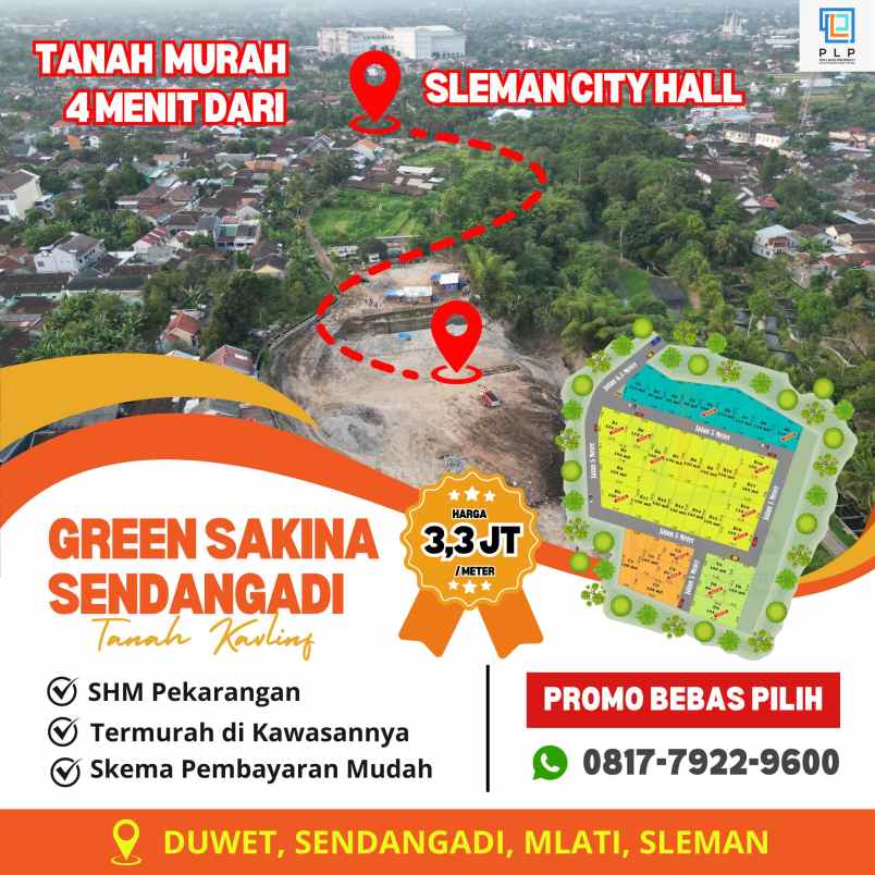 dijual tanah duwet sendangadi mlati sleman