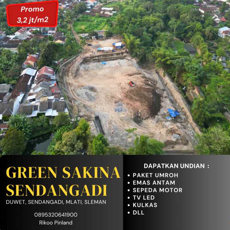 dijual tanah duwet sendangsari mlati