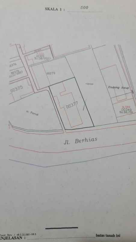 dijual tanah jl berhias ps baru kec