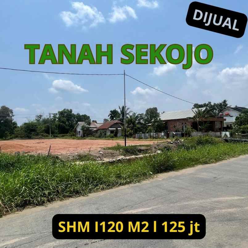 dijual tanah jl irigasi