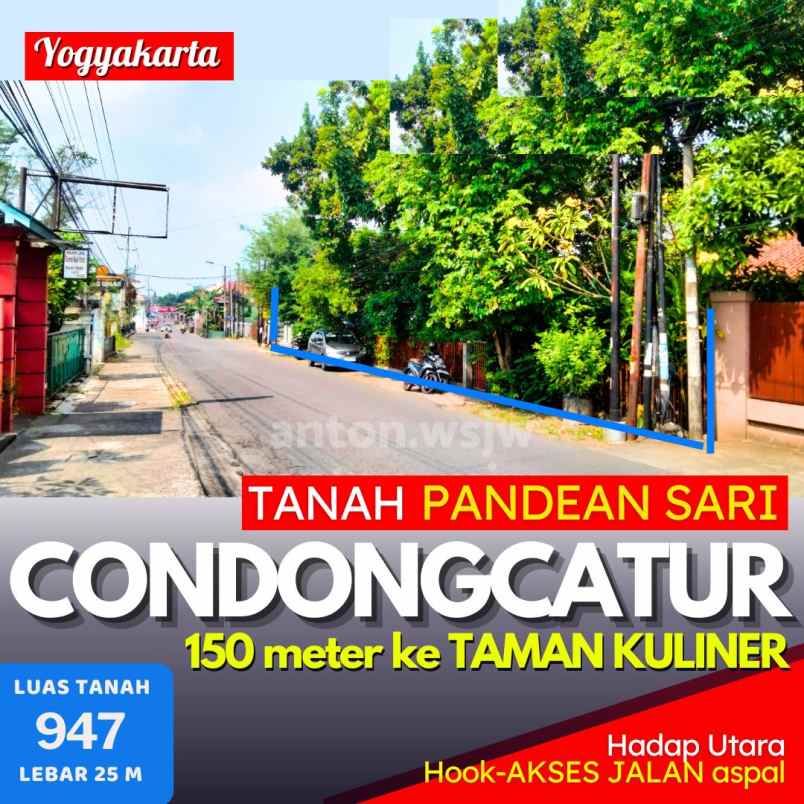 dijual tanah jl pandean sari 1