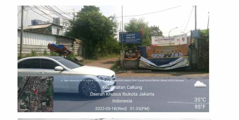 dijual tanah jl tipar cakung