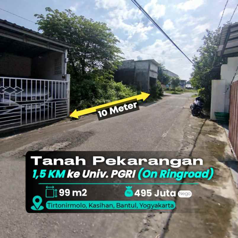 dijual tanah kampus pgri yogyakarta