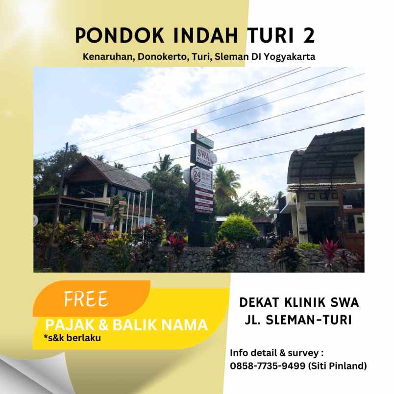 dijual tanah kenaruhan donokerto turi