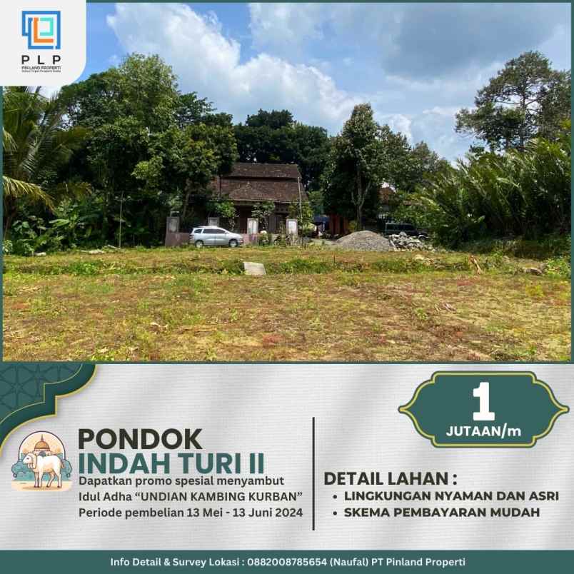 dijual tanah kenaruhan donokerto turi