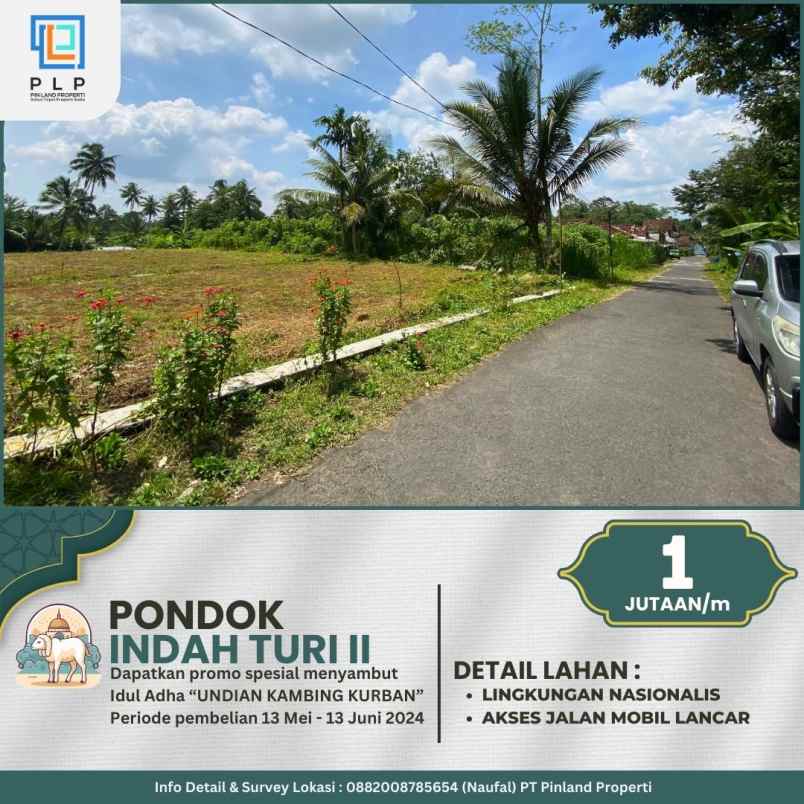 dijual tanah kenaruhan donokerto turi