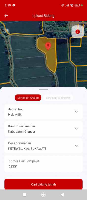 dijual tanah ketewel sukawati
