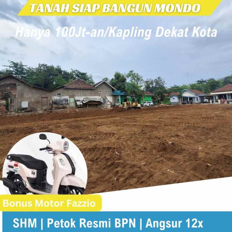 dijual tanah mondo kec mojo kabupaten