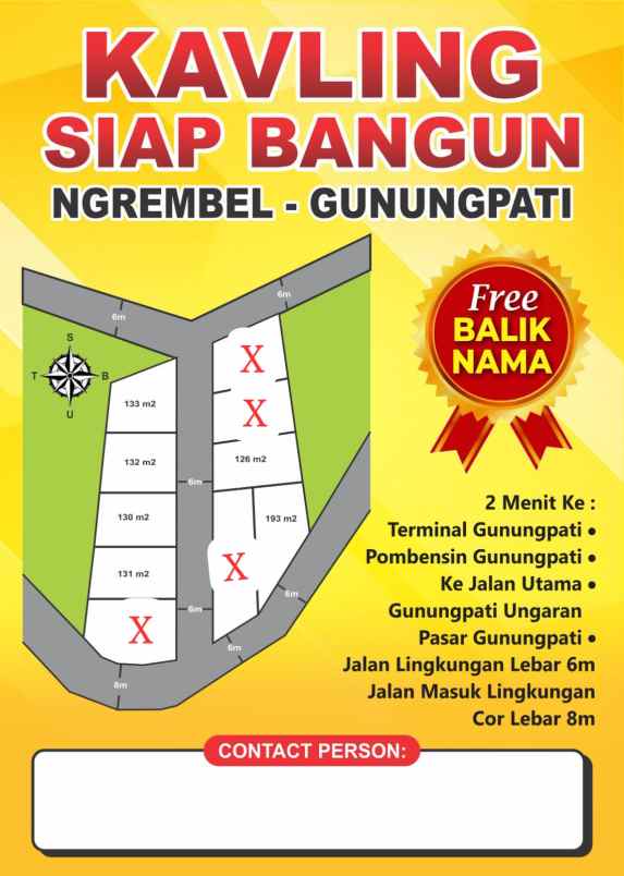 dijual tanah ngrembel