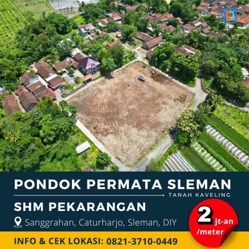 dijual tanah sanggrahan caturharjo