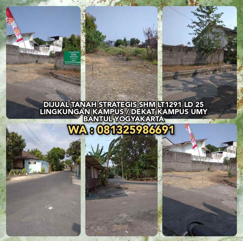 dijual tanah tamantirto kasihan bantul