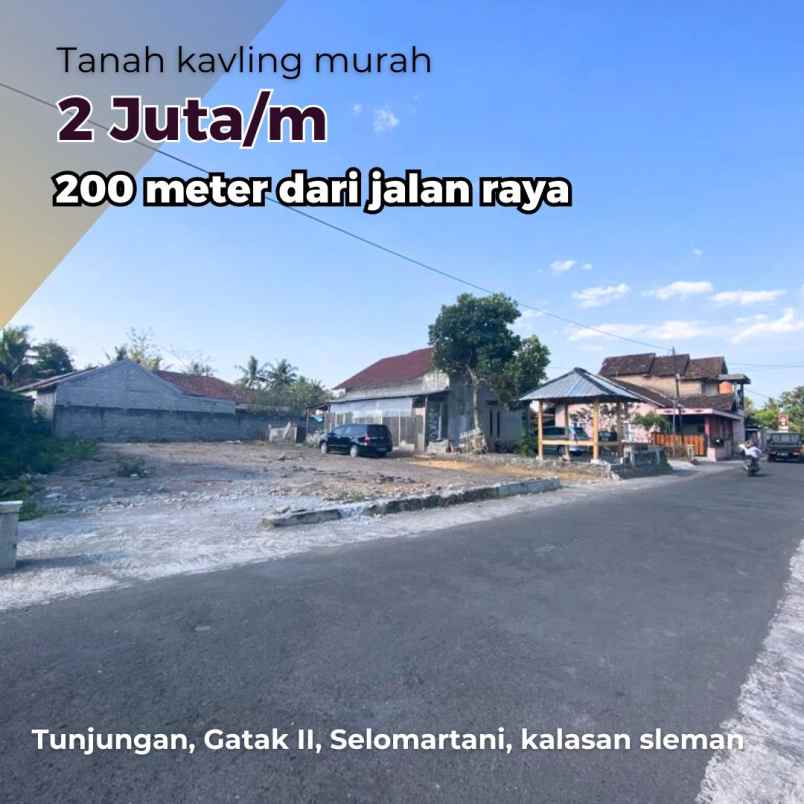 dijual tanah tunjungan selomartani