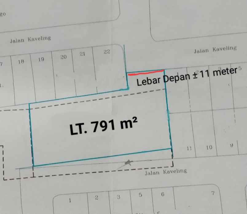 dijual tanah villa dago cluster nusa dua