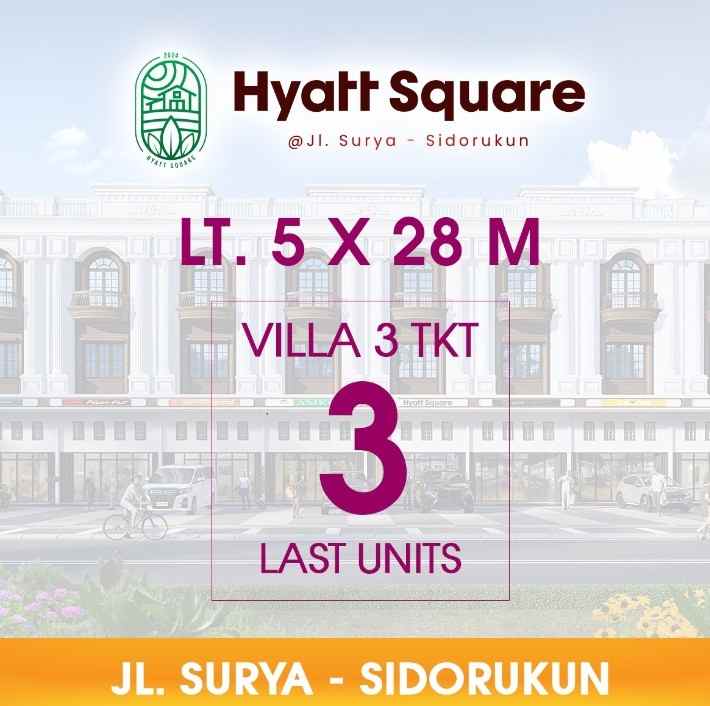 dijual villa jalan surya sidorukun