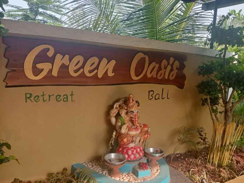 dijual villa menawan view sawah dan sungai yang indah