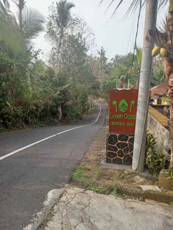 dijual villa menawan view sawah dan sungai yang indah
