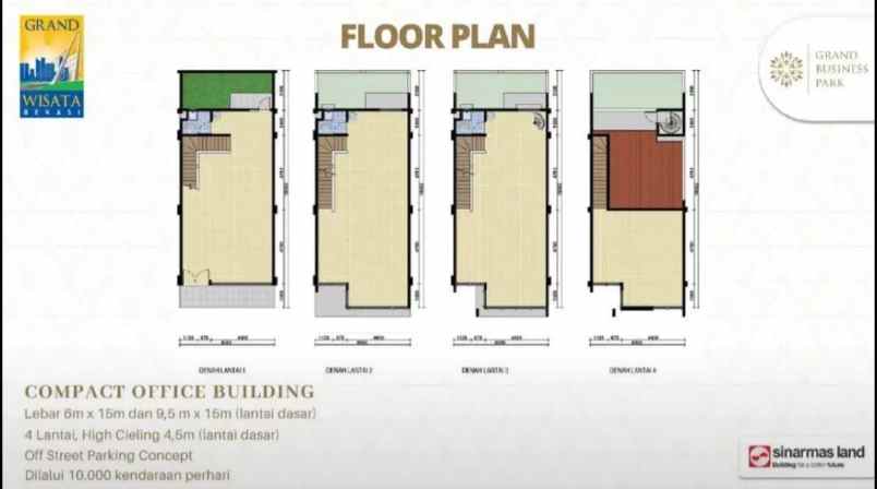 disewakan ruko gudang kantor perumahan grand wisata bekasi