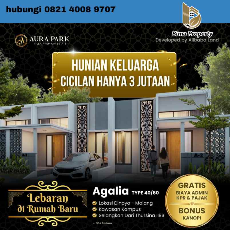 hunian keren 1lantai kota malang