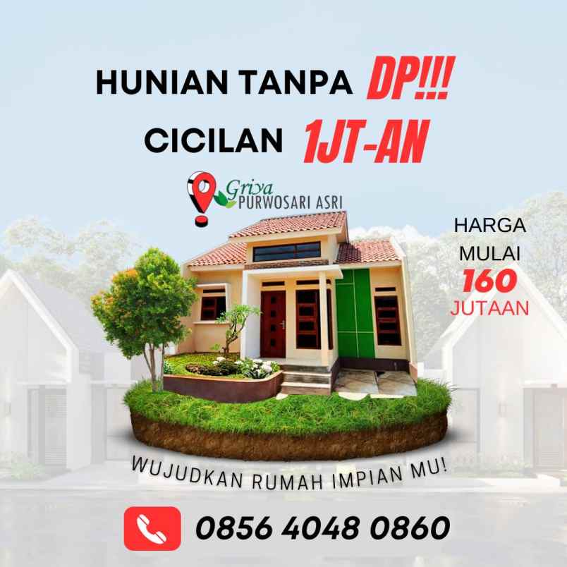 hunian tanpa dp cicilan 1 jutaan