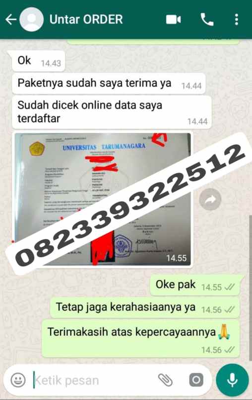 jasa pembuatan ijazah asli terdaftar