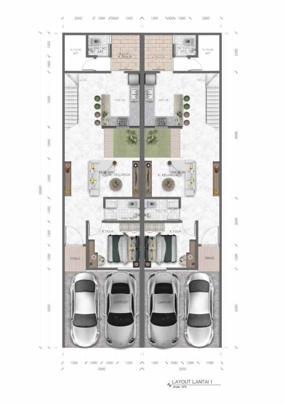 jual rumah baru metland cluster clematis tangerang